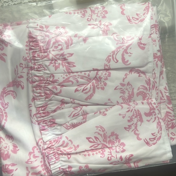 linen salvage trellis damask twin duvet and sham - Picture 2 of 6